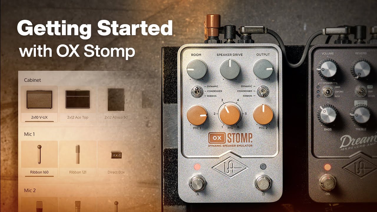 Getting Started with OX Stomp Dynamic Speaker Emulator - YouTube