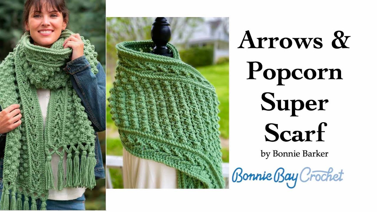Left Handed Arrows & Popcorn Super Scarf - YouTube