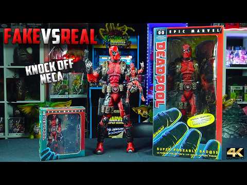 Neca Deadpool 1/4 Scale Knock Off? Fake Vs Real Part 1 in 4K - YouTube