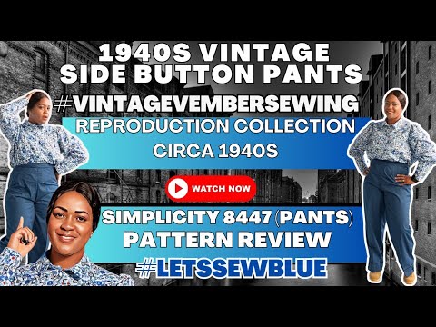 447: Vintage Vember 1940s Pants (Simplicity 8447)(S8447