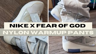 Fear of God x Nike (2020) Warmup Pants (String) Review with Fear