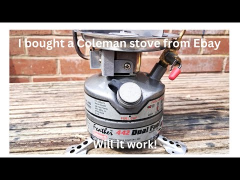 Coleman 442 Feather dual fuel stove low cost from EBAY will it