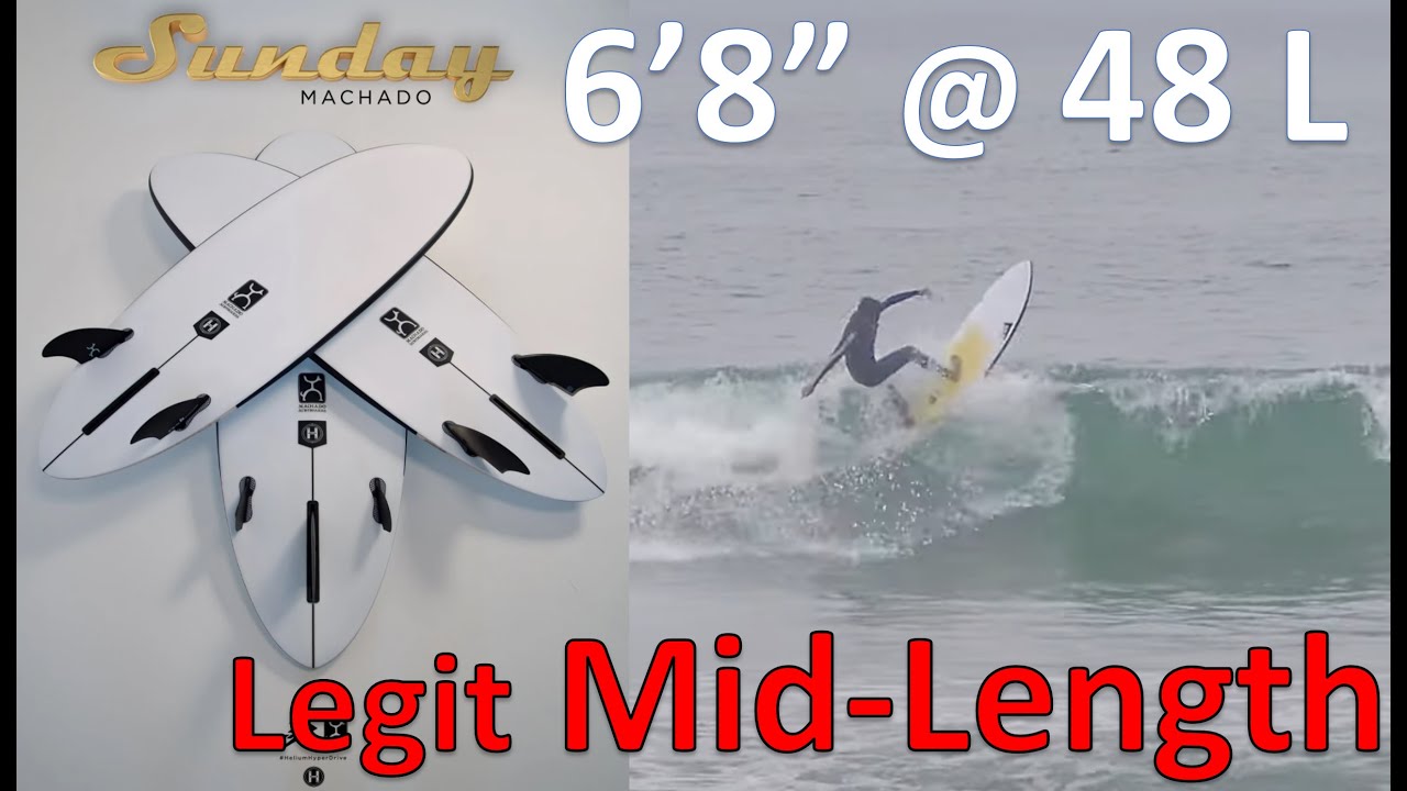 Firewire Machado Sunday 6'8 Review - definitely a Mid-Length - YouTube