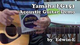 Guitar Demo: Yamaha FG151 Acoustic Guitar Review - YouTube
