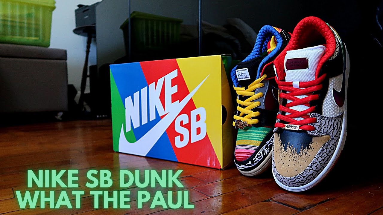 NIKE SB DUNK WHAT THE PAUL REVIEW AND ON FEET!! - YouTube