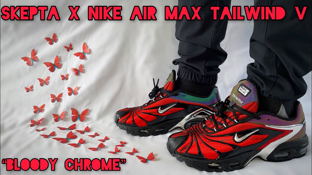 SKEPTA x NIKE AIR MAX TAILWIND V “BLOODY CHROME” REVIEW & ON FOOT