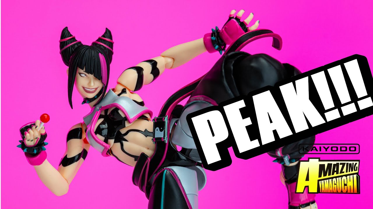Amazing Yamaguchi Revoltech Street Fighter 6 JURI Review - YouTube