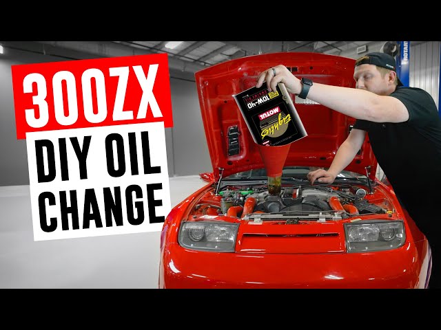 How To: 300ZX Oil Change - YouTube