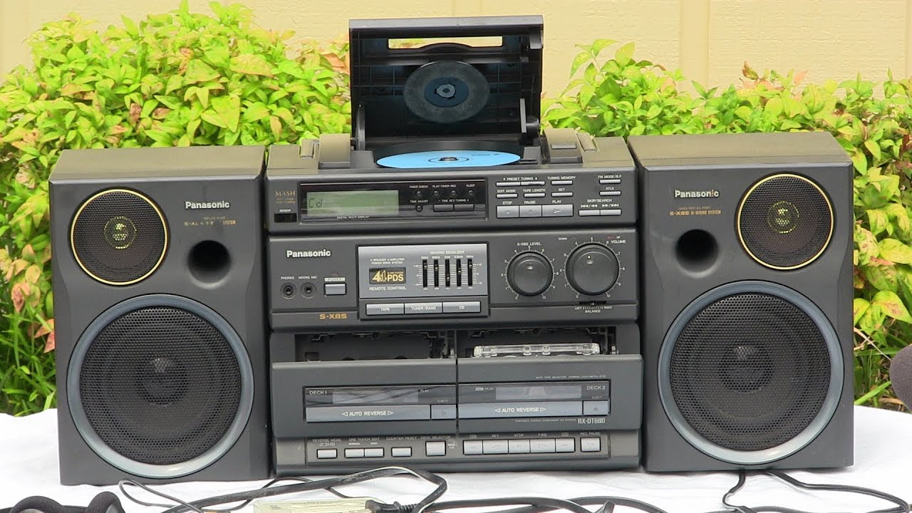 Panasonic RX-DT680 CD Digital Radio Dual Auto Reverse cassette