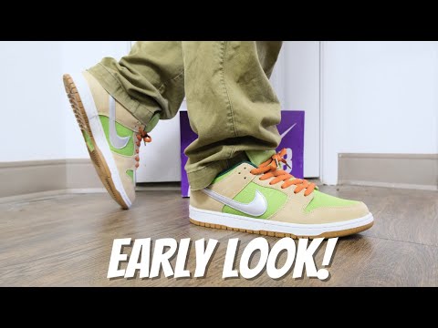 EARLY LOOK Nike SB Dunk Low Escargot On Feet Review - YouTube