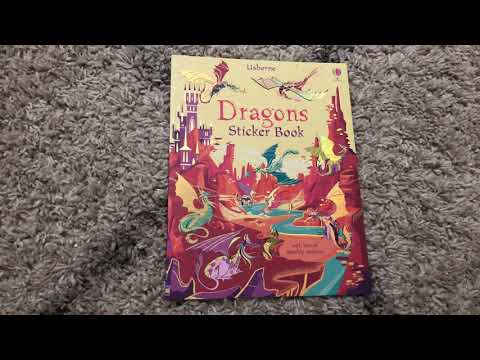 Usborne Dragons Sticker Book - YouTube