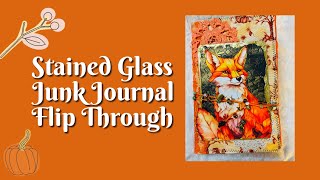 Stained Glass Junk Journal Flip Through (Bontik Vintage Designs