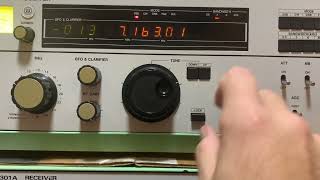 JRC NRD-92 7MHz Bandscan (0130UTC) - YouTube