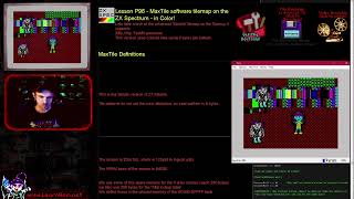 Z80 Lesson P96 - MaxTile software tilemap on the ZX Spectrum - in