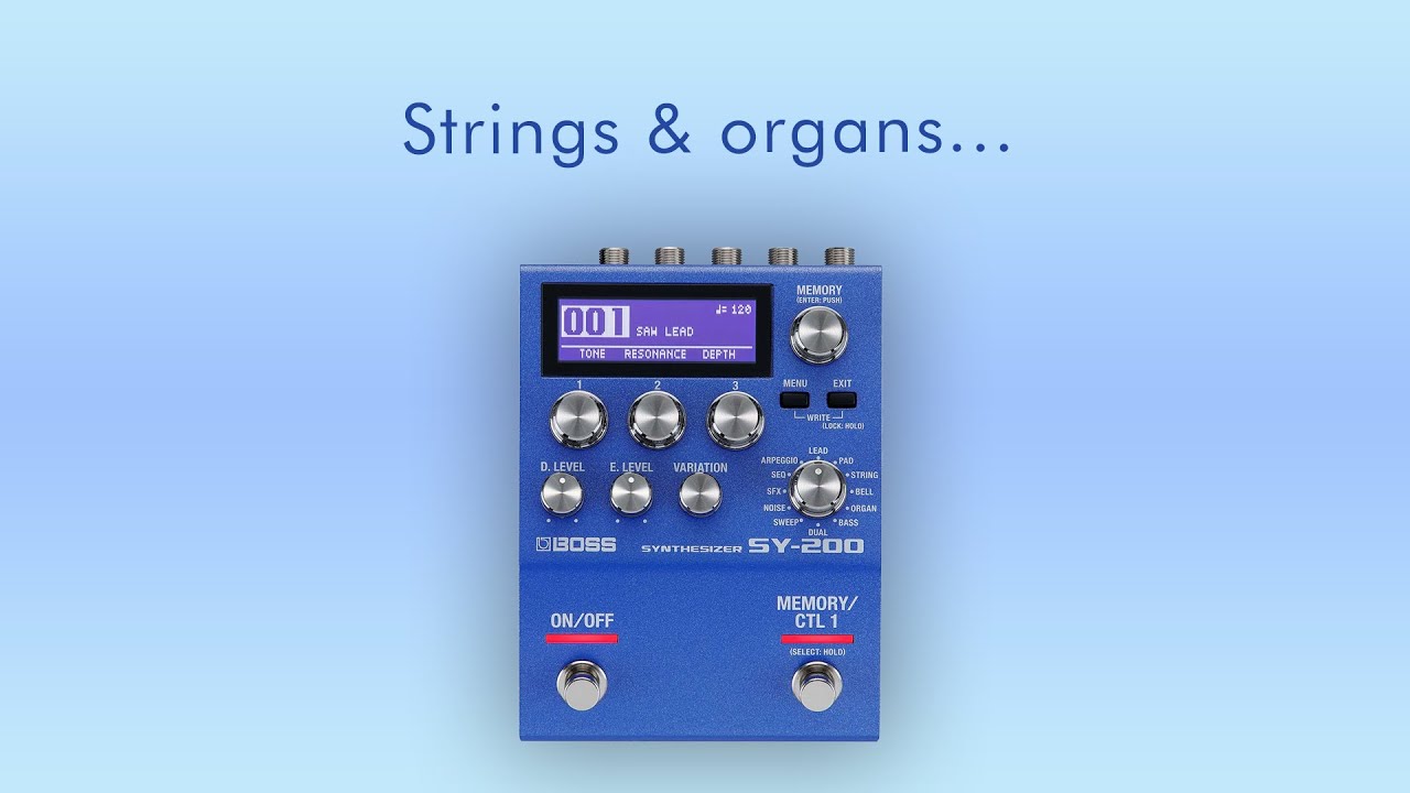 BOSS SY-200 Strings & Organs - YouTube