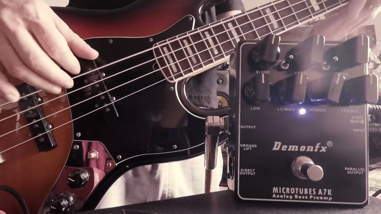 DEMONFX A7K Bass Pedal Demo No Talk - YouTube
