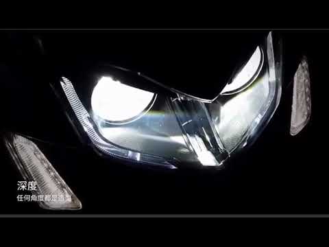 KOSO LEDプロジェクターヘッドライト シグナスX5型専用 - YouTube