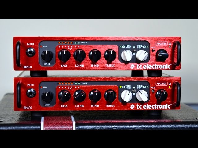 TC ELECTRONIC BH550 / BH800 Bass Amps - YouTube