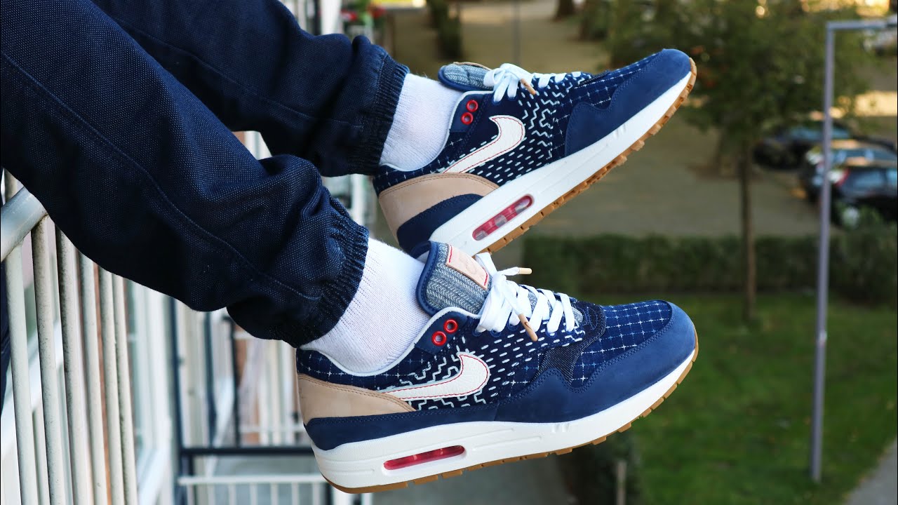 Nike Air Max 1 Denham Unboxing, Review + on Foot Kix Fix - YouTube