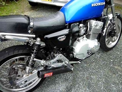 cb400four nc36 ショート管 アイドリング - YouTube