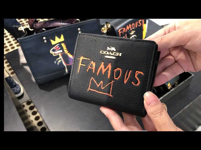 COACH ☜SHOPPING☞ Coach X Jean-Michel Basquiat Snap Wallet /C5614