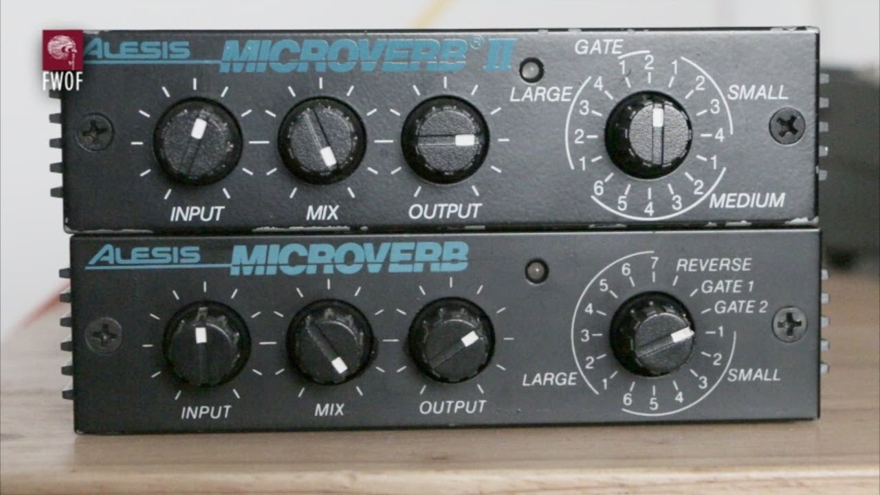 Reverb comparison, Alesis Microverb and Microverb II - YouTube