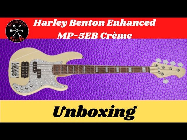 Harley Benton Enhanced MP 5EB Crème Unboxing - YouTube