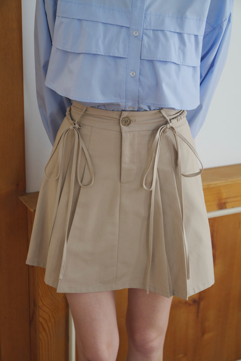 2way ribbon belt mini skirt – idem