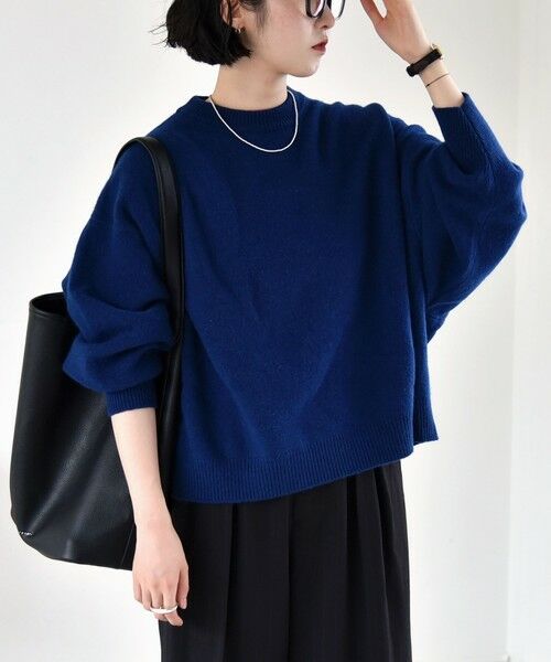quaranciel:〈手洗い可能〉AQUA カシミヤ ミックス ドルマン ニット