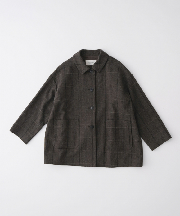 ウールチェックへリンボンコート｜nest Robe / CONFECT ONLINE SHOP