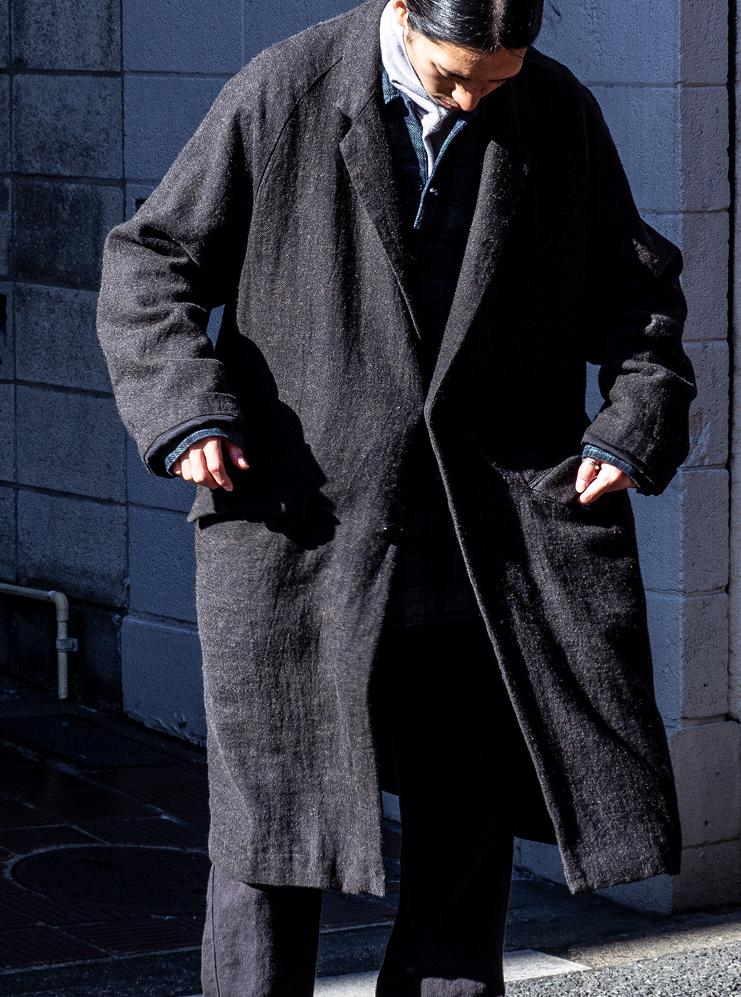 LINEN/WOOL VIYELLA｜nest Robe / CONFECT ONLINE SHOP