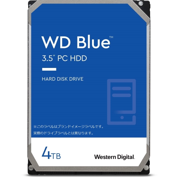 WESTERN DIGITAL WD Blue 内蔵HDD 3.5インチ 4TB 2年保証 WD40EZAX