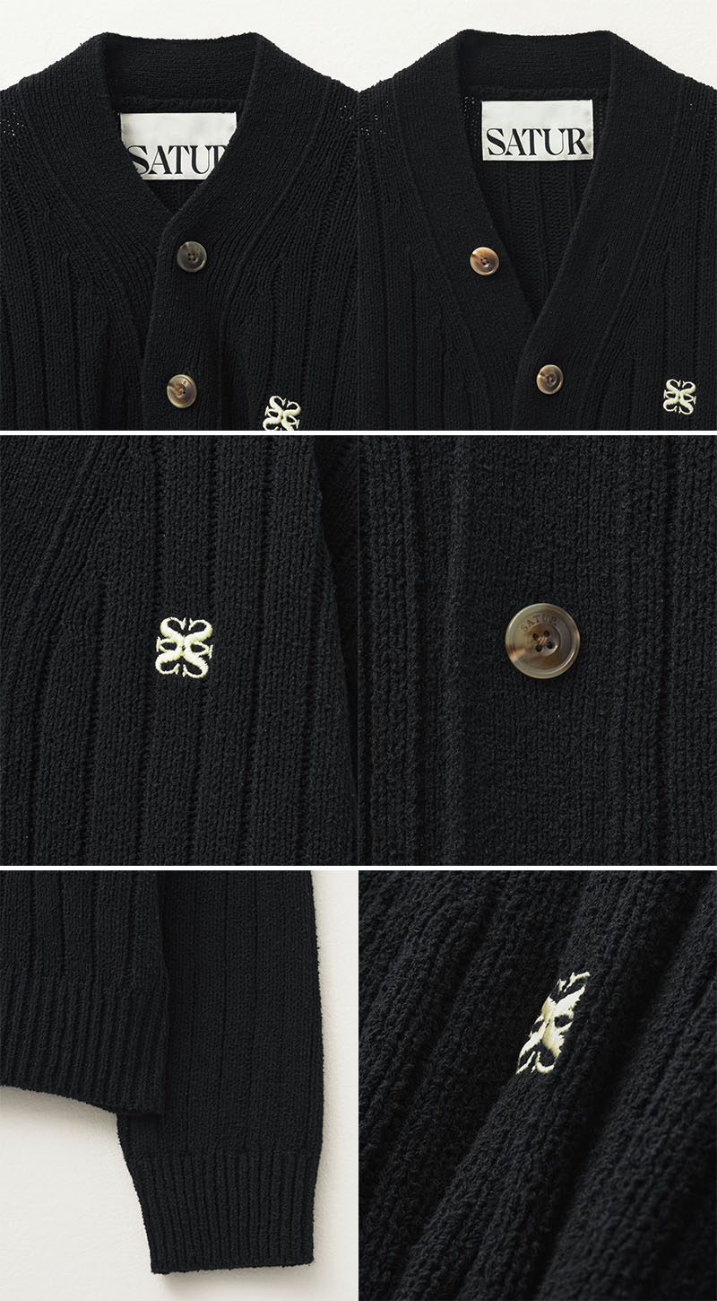 楽天市場】☆送料無料☆[SATUR]☆Faro Over Size Boucle Cardigan