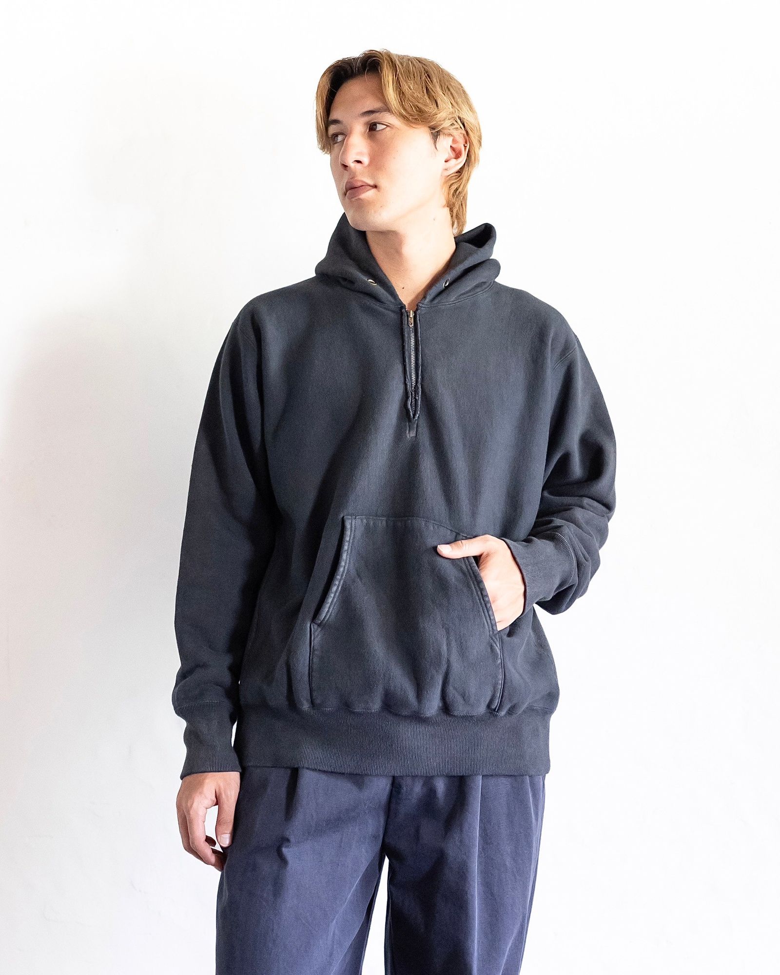 A.PRESSE Vintage Half Zip Sweat Hoodie スタイル 8月24日(土)新作