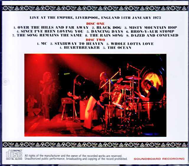 Led Zeppelin レッド・ツェッペリン/England,UK 01.14.1973 Upgrade