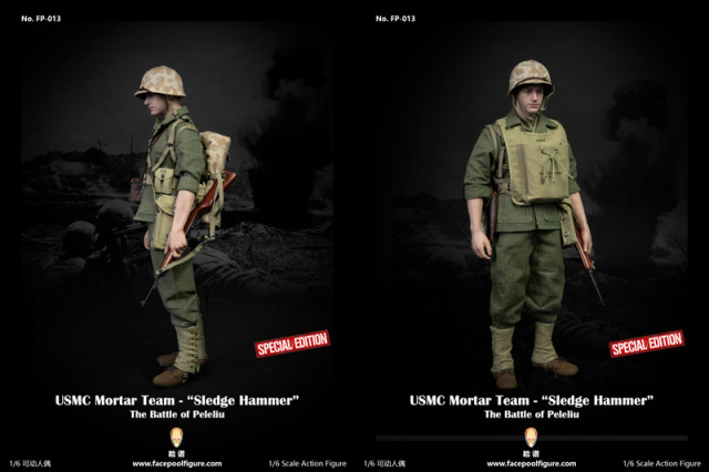 Facepoolfigure】FP013B 1/6 USMC Mortar Team - “Sledge Hammer” WW2