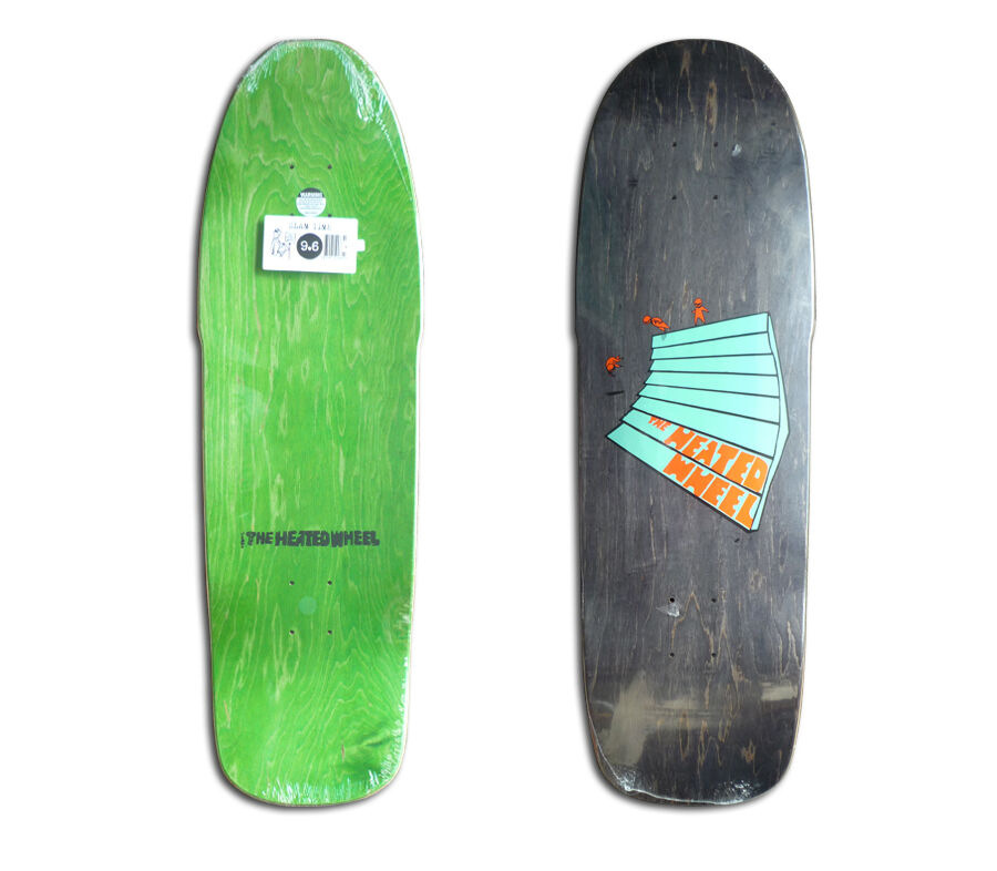 HEATED WHEEL SLAM TIME DECK BLACK STAIN (9.6 x