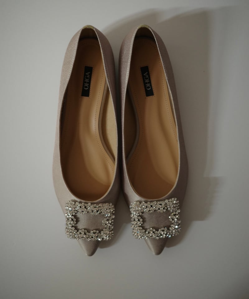SATIN BIJOU PUMPS | OHGA