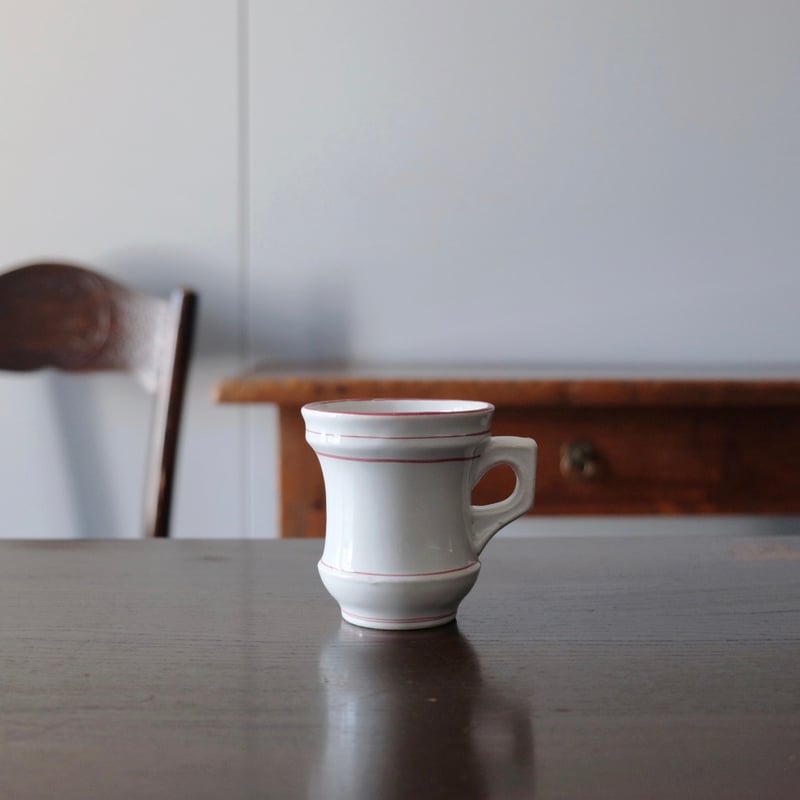 ブリュロ カップ コーヒーカップ 赤線 フランス アンティーク 0501841