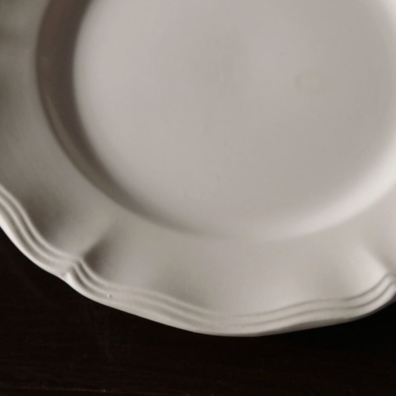 ディゴワン サルグミンヌ DIGOIN SARREGUEMINES 花リム皿 平皿 φ23cm