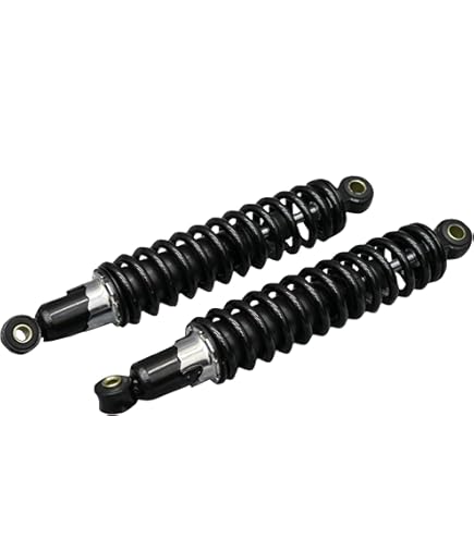 Amazon | 汎用 細巻き サス 345mm 黒×赤/旧車サス リア