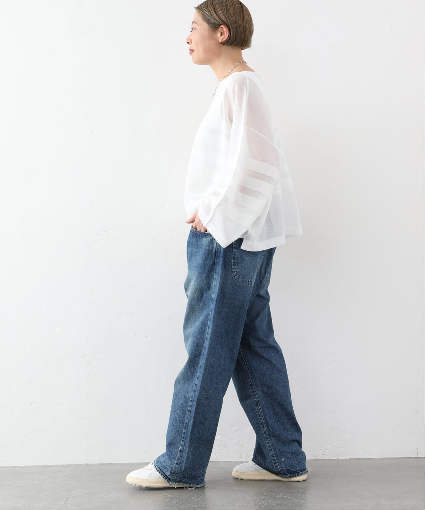 chimala】 for luxe ADJASTABLE WIDE TAPERED（045）（デニムパンツ
