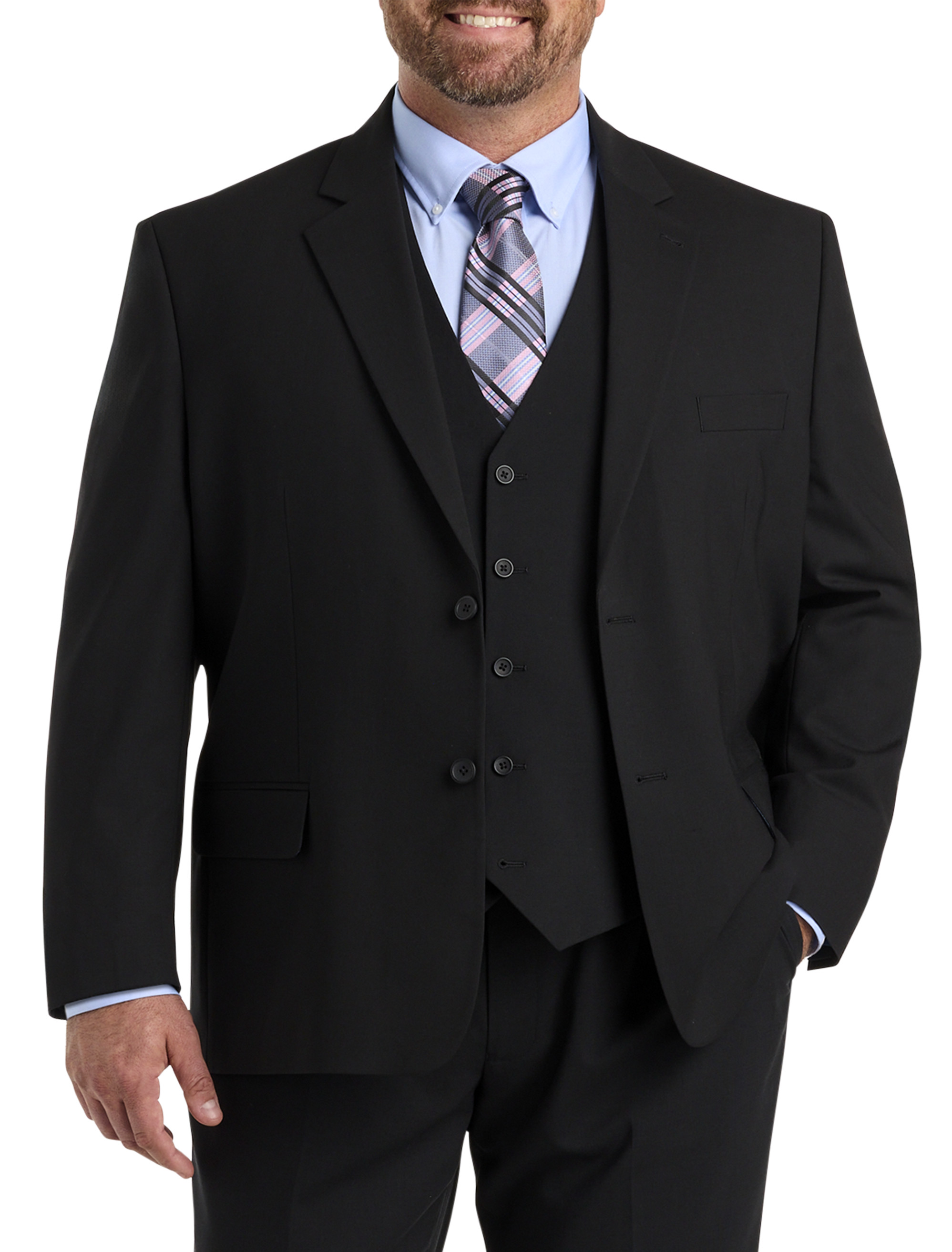 Big + Tall | Oak Hill Perfect Fit Jacket-Relaxer Suit Jacket | DXL