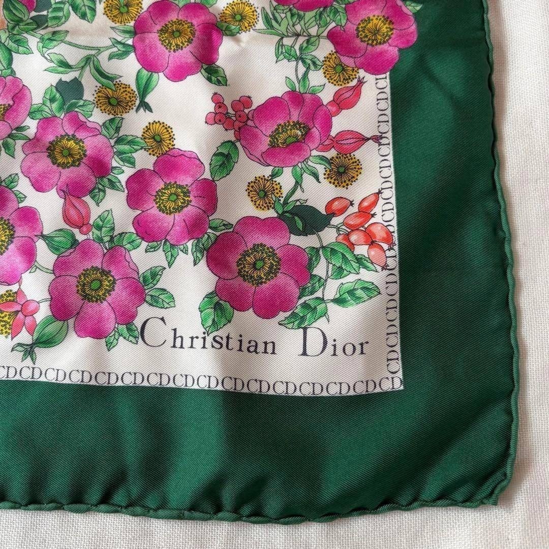 Christian Dior - クリスチャンディオール ボタニカル柄 スカーフ