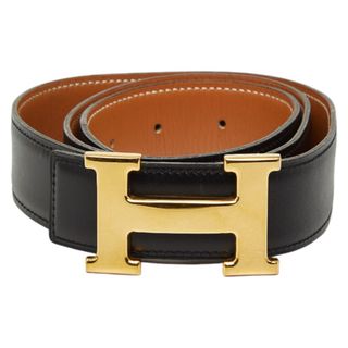 HERMES - 美品 エルメス Hバックル ベルト シルバー リバーシブル の