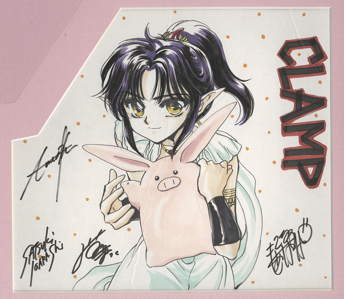 CLAMP直筆カラー色紙