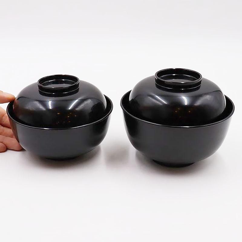 黒塗り 真塗 四つ椀 昭和 和食器 普段使い おもてなし アンティーク