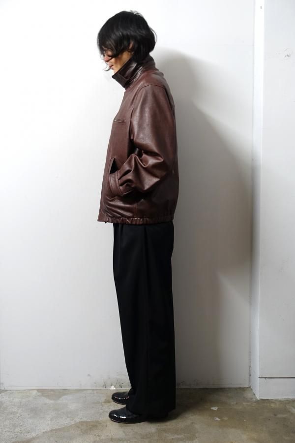 ssstein(シュタイン)/COW LEATHER VINTAGE ZIP JACKET/BROWN -CONCRETE