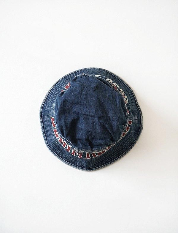 KAPITAL - 11.5ozデニム ランドリーHAT（加工） - BLUE NEON