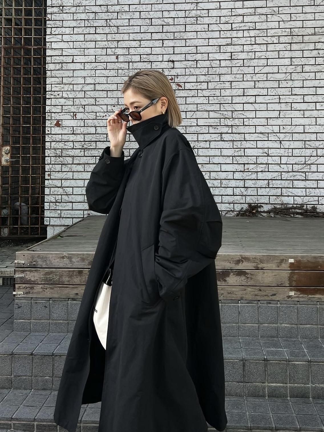Soutien Collar Coat -BLK- - LODIUM